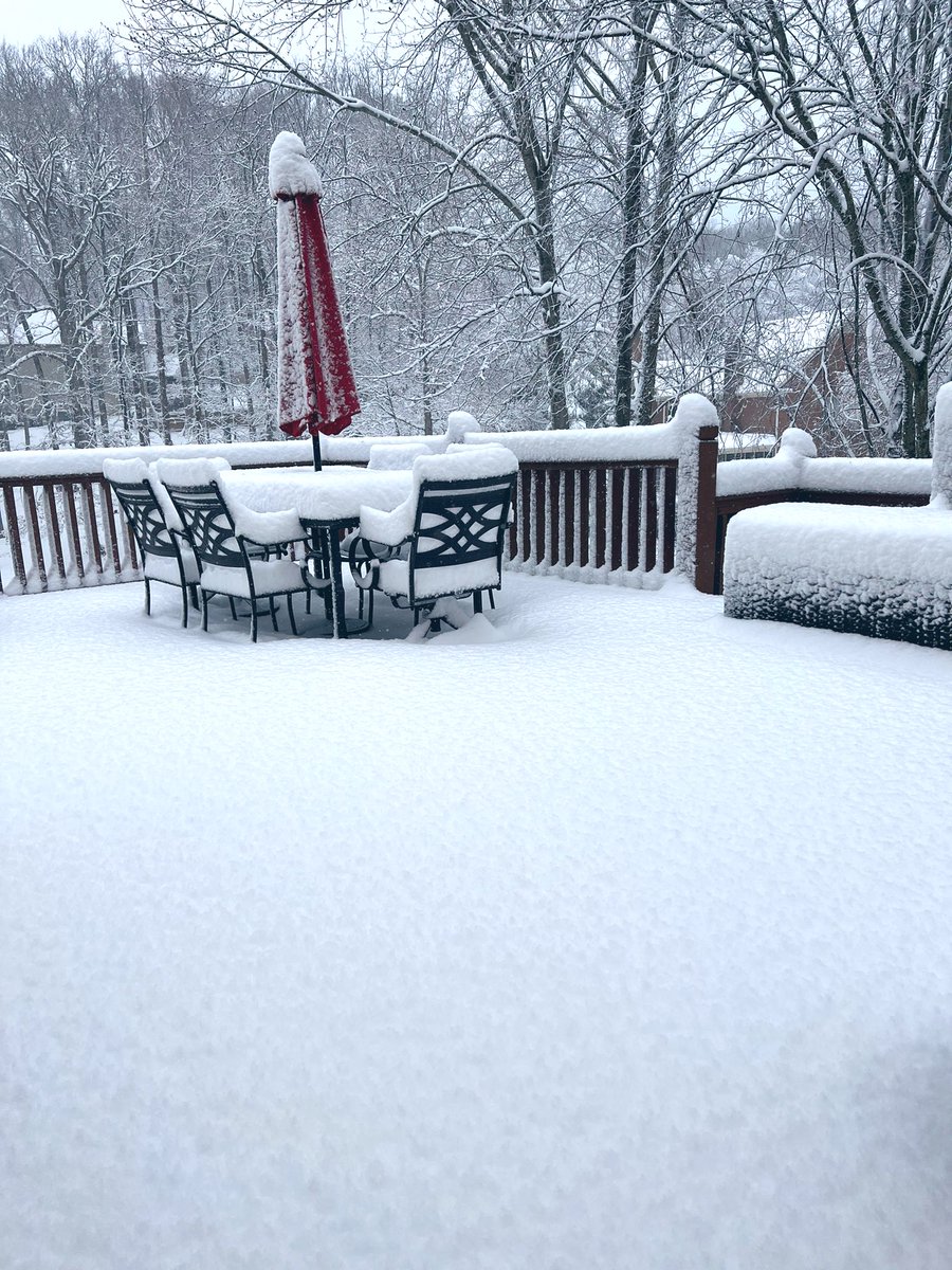 angelabaakko's tweet photo. Beautiful #snowfall to wake up to https://t.co/jSsTAUTWSK
