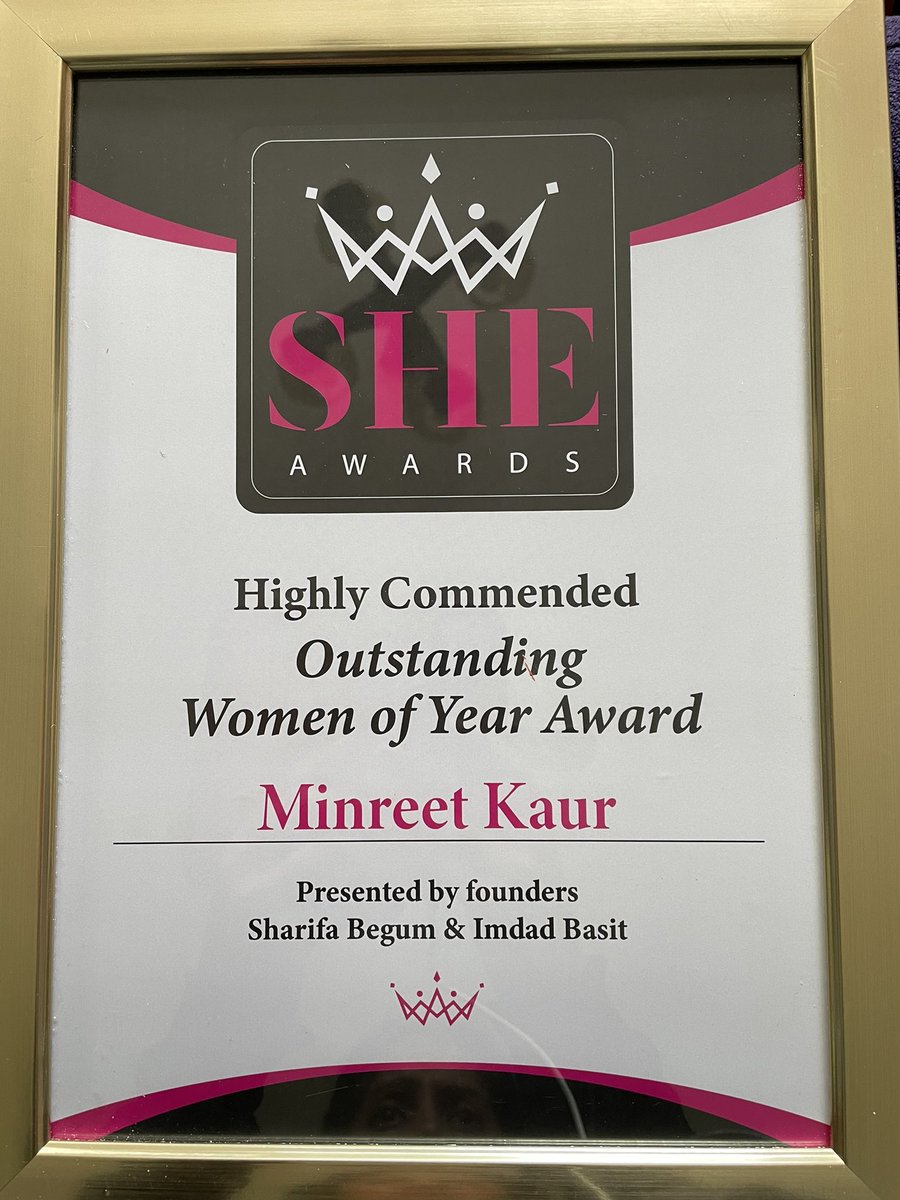 Minreet Kaur (@minkaur5) on Twitter photo This arrived today. Thank you <a href="/SHEAwards/">SHEAwardsUK</a> what a lovely surprise ππ½πππ½πβ€οΈπ This arrived today. Thank you <a href="/SHEAwards/">SHEAwardsUK</a> what a lovely surprise ππ½πππ½πβ€οΈπ