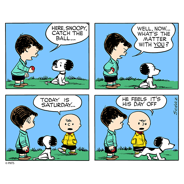 Nothing better than a day off!