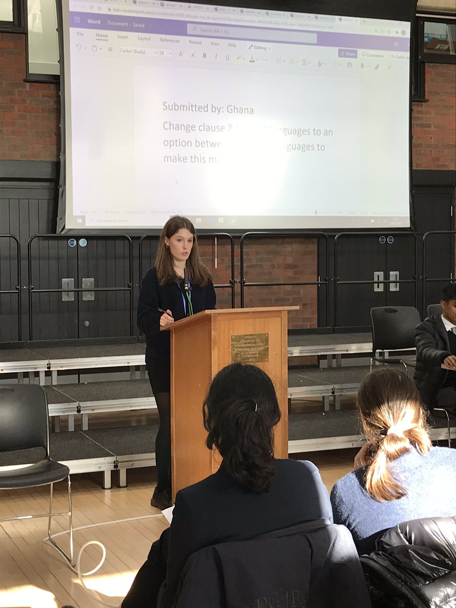 RGSModelUN's tweet image. Ghana is now leading the debate on a UN resolution on literacy!