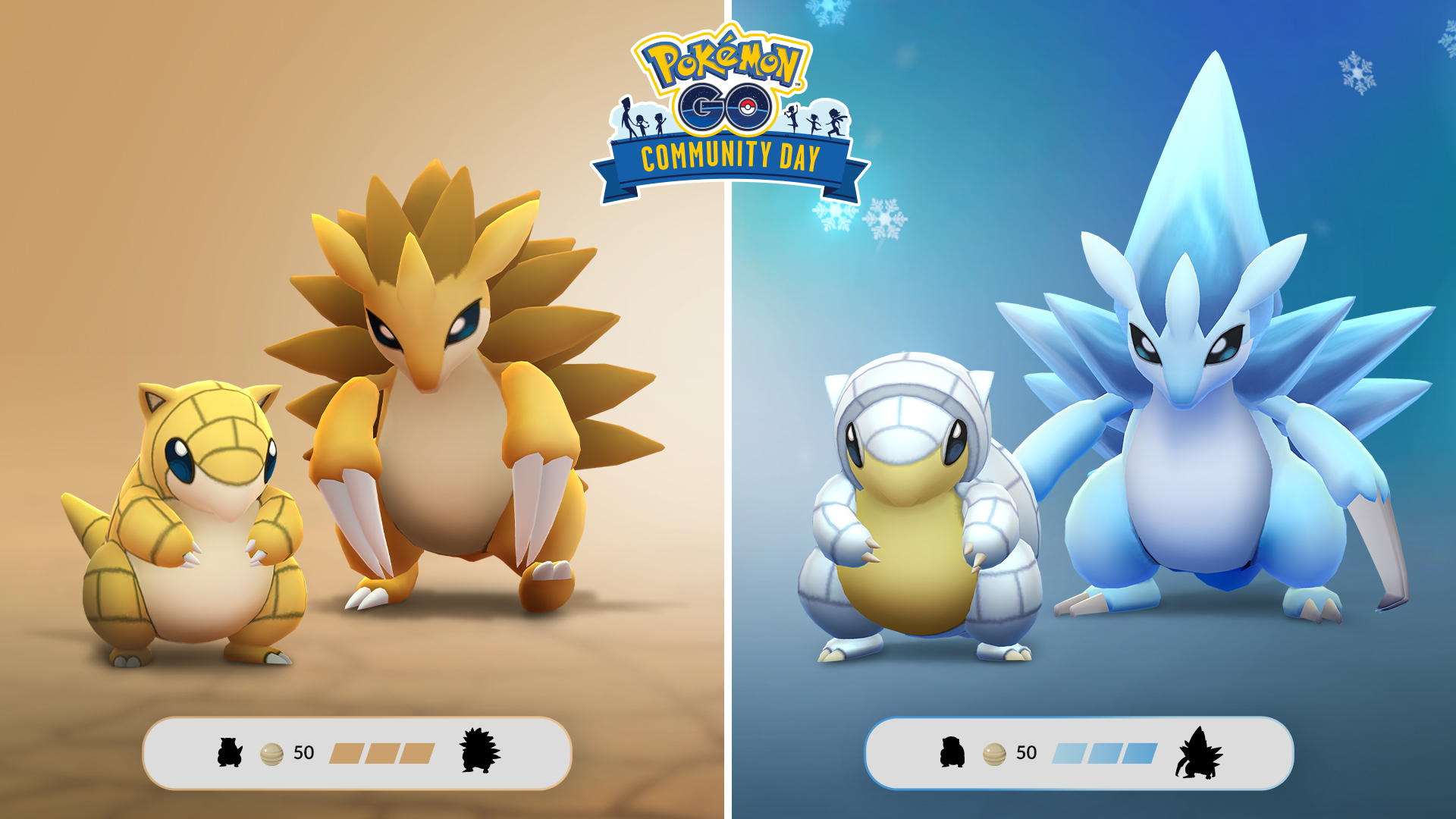 Formas de Alola - Sandshrew e Sandslash