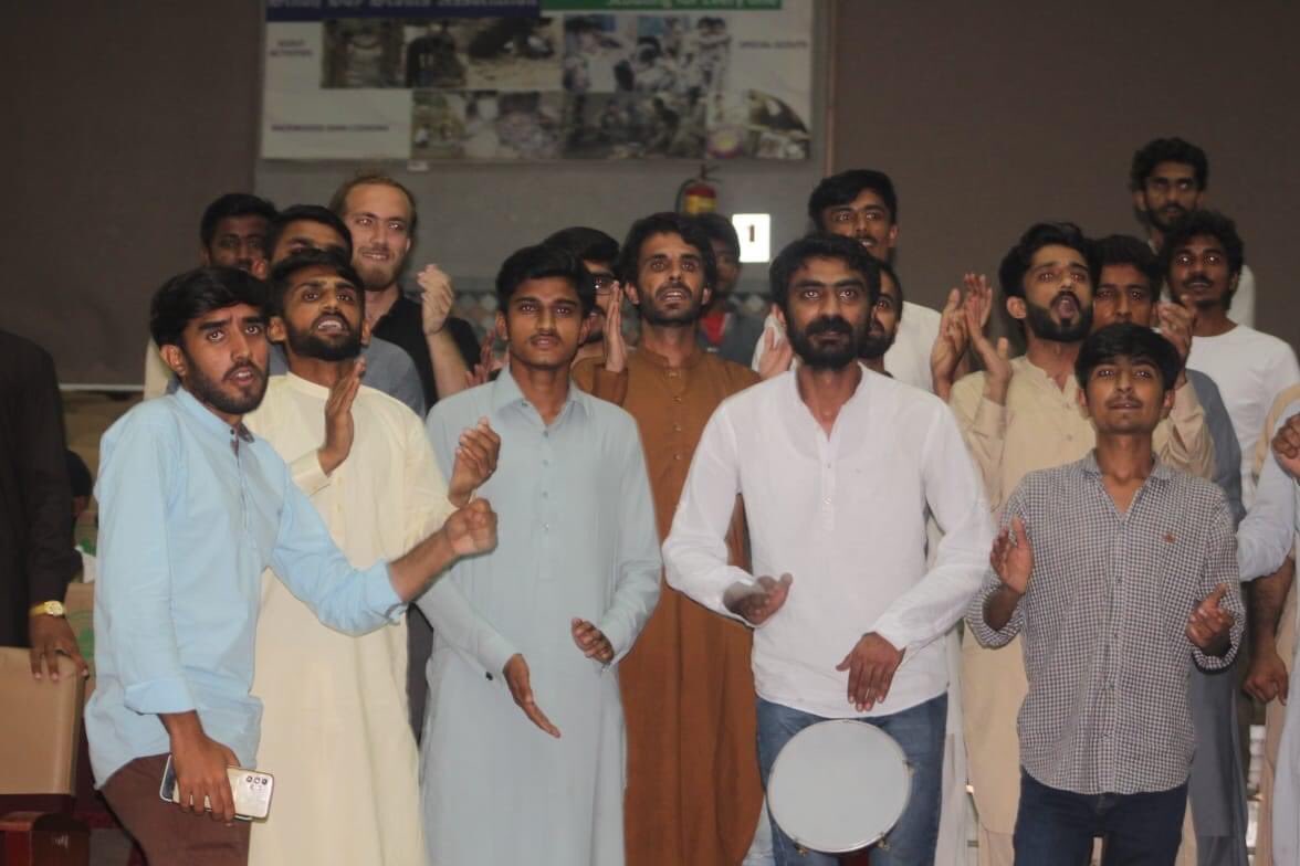 PYA1917's tweet photo. A marvellous #TalbaConference2022 on طلبہ یونین کی بحالی اور انقلابی سیاست was organised on 11th March at Sindh Boy Scouts Auditorium by @PYAKarachi.
Students from various universites and colleges across the country took part in the student conference with revolutionary zeal. https://t.co/cuyYXRXrCt