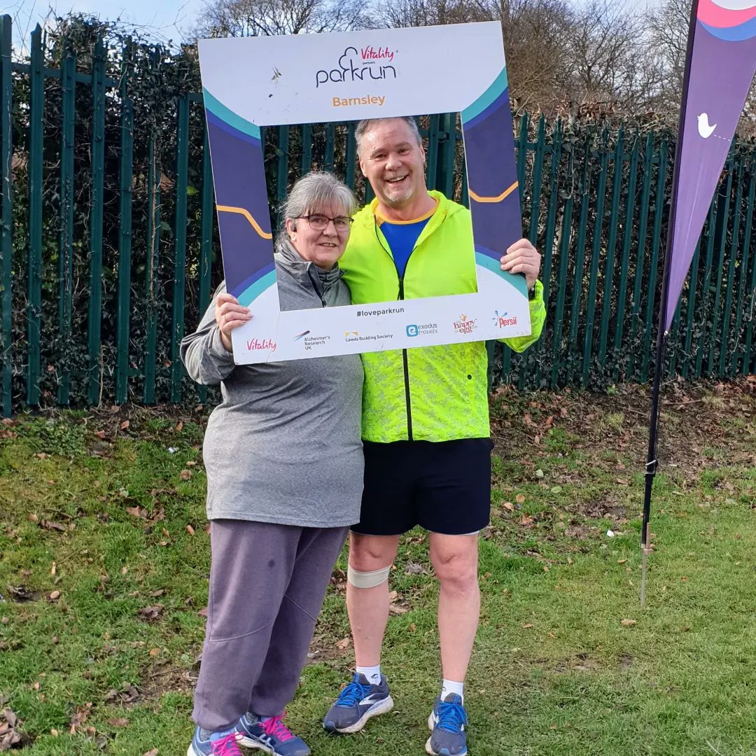isright's tweet photo. #ParkrunAwayday well done to @f33lthesun for choosing one of the Hilly Courses in the Country (Barnsley Parkrun) for her #C25KGraduation. I like hills but these just kept on coming during the 3 laps. Cake/Coffee well deserved as no walking at all during the run. #VirtualCoach https://t.co/TILxT4N4cd