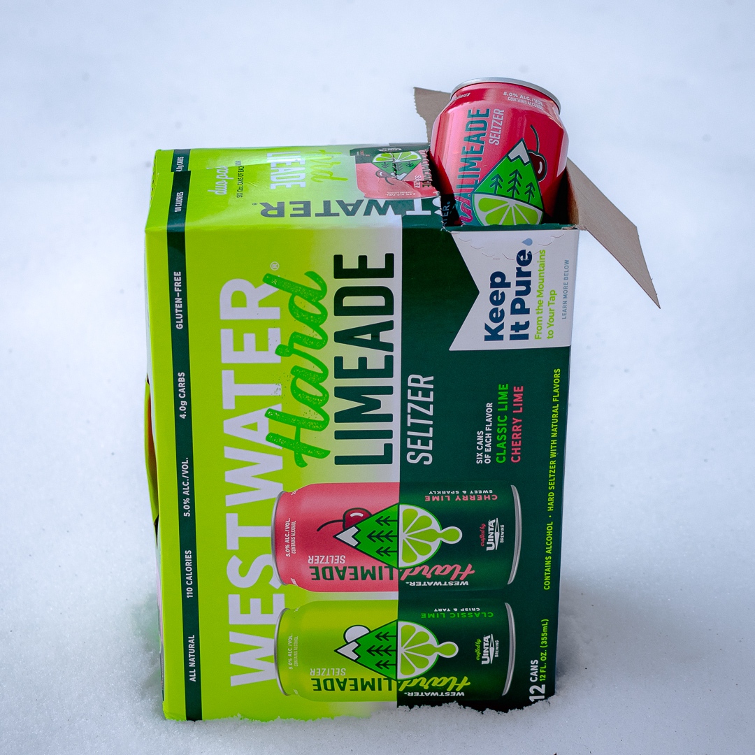 wwhardseltzer's tweet photo. Introducing Westwater Hard Limeade!⁠
⁠
Fresh lime and cherry ﬂavors create a fruit-forward oﬀering that stokes fond memories of a drive-thru classic. ⁠
⁠
Gluten-free/110cal/4.0carbs⁠
⁠
Available now at the Uinta General Store, and making its way to distribution. https://t.co/nnbH6TtXxZ