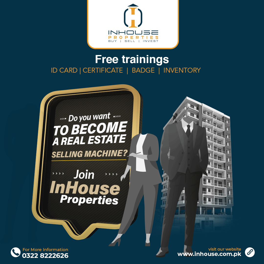 #𝓗𝓲𝓻𝓲𝓷𝓰

We are looking for 𝙮𝙤𝙪𝙣𝙜 &amp; 𝙚𝙣𝙚𝙧𝙜𝙚𝙩𝙞𝙘 individuals to join our team and become our 𝐑𝐞𝐚𝐥𝐭𝐲 𝐍𝐢𝐧𝐣𝐚𝐬.

Join Us Now &amp; Excel your abilities in the Booming Real Estate Industry of Pakistan.

Send Resumes: career@inhouse.com.pk