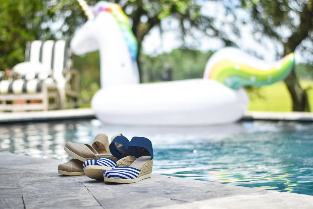 The OBX is poolside ready! 🏊 #obx #favwedge #charlestonshoeco #washablewedges