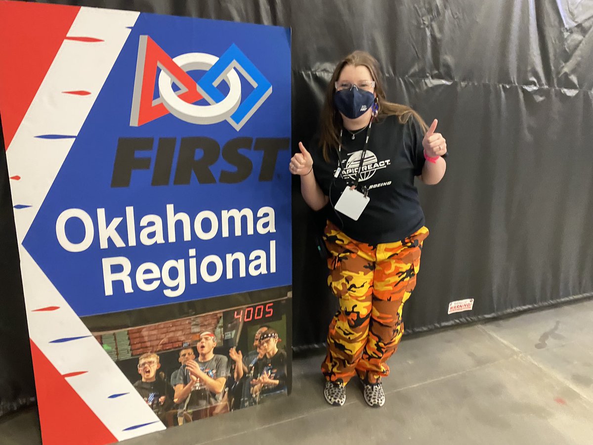 mmcclellanwx's tweet photo. I was part of my high school’s robotics team where we would wear orange camo to competitions.
Now I’m part of the planning committee for @OklahomaFIRST and repping my team from Texas in Oklahoma!!
@FRCTeam1296 @FIRSTinTexas @FIRSTweets #FIRSTinOK #FIRSTAlum https://t.co/mRXgDUtYBH