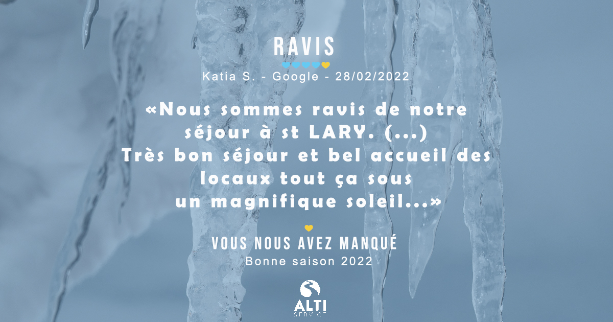 SaintLaryAlti's tweet photo. πππππ
Nos meilleurs ambassadeurs... C'est vous !
Quoi de mieux qu'un beau tΓ©moignage d'un client heureux ?
.
#userexperience #Pyrenees #googdjob https://t.co/RJ16yjFo5F