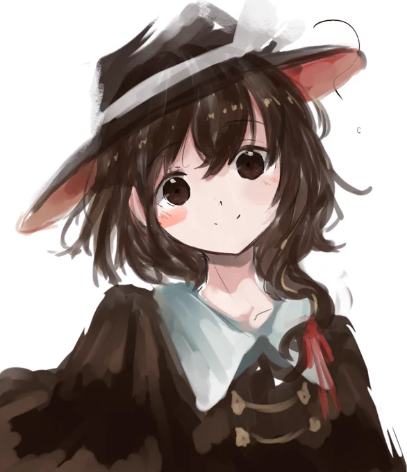 水彩筆での塗り練蓮子 