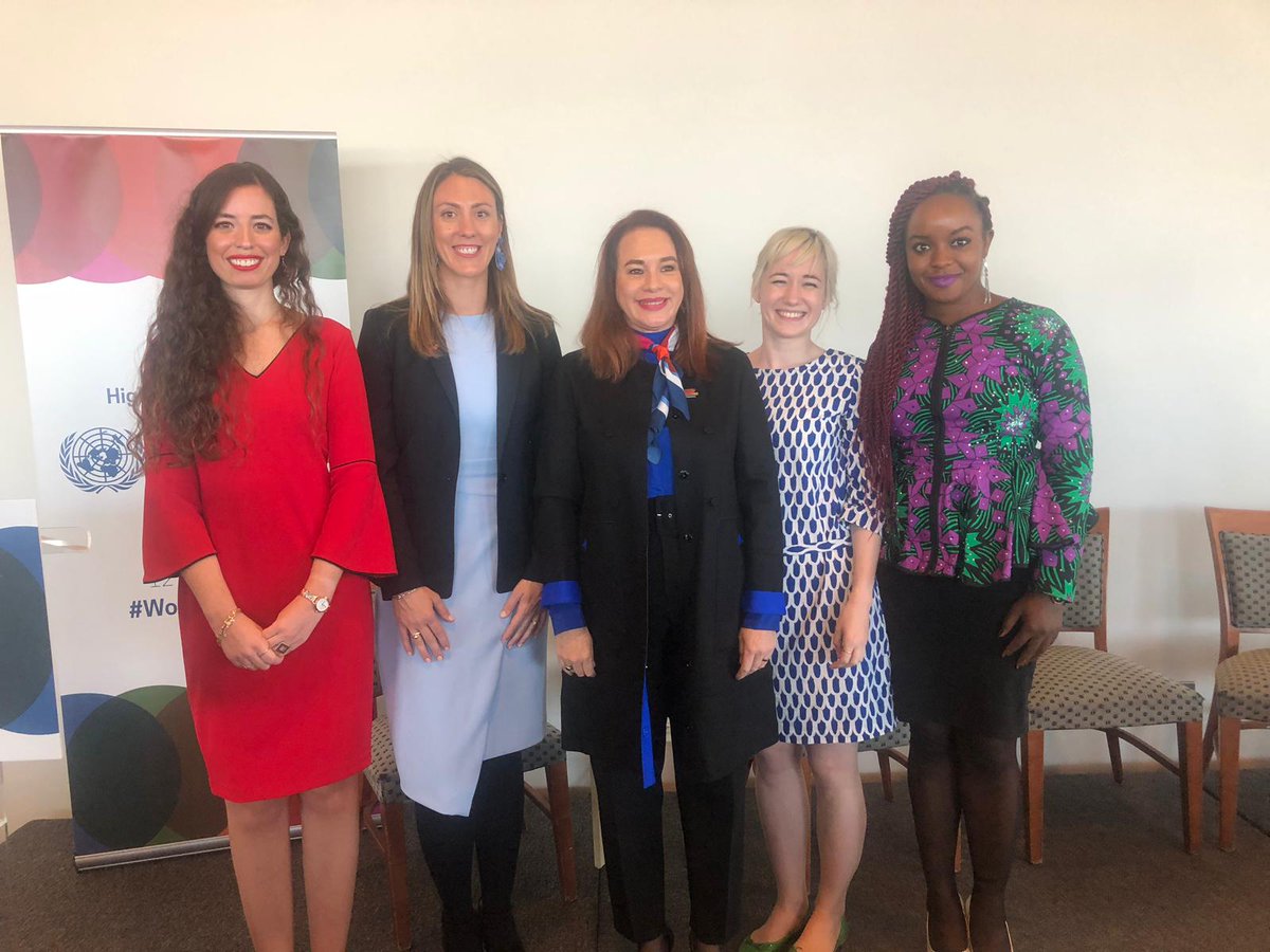 Dzennypha's tweet photo. On this day in 2019, I was privileged to be panelist at the  high-level luncheon on Women in Power for #CSW63 at the United Nations HQ. My mum and brother sat in the audience. A very proud moment for me https://t.co/FUPA00IUKi