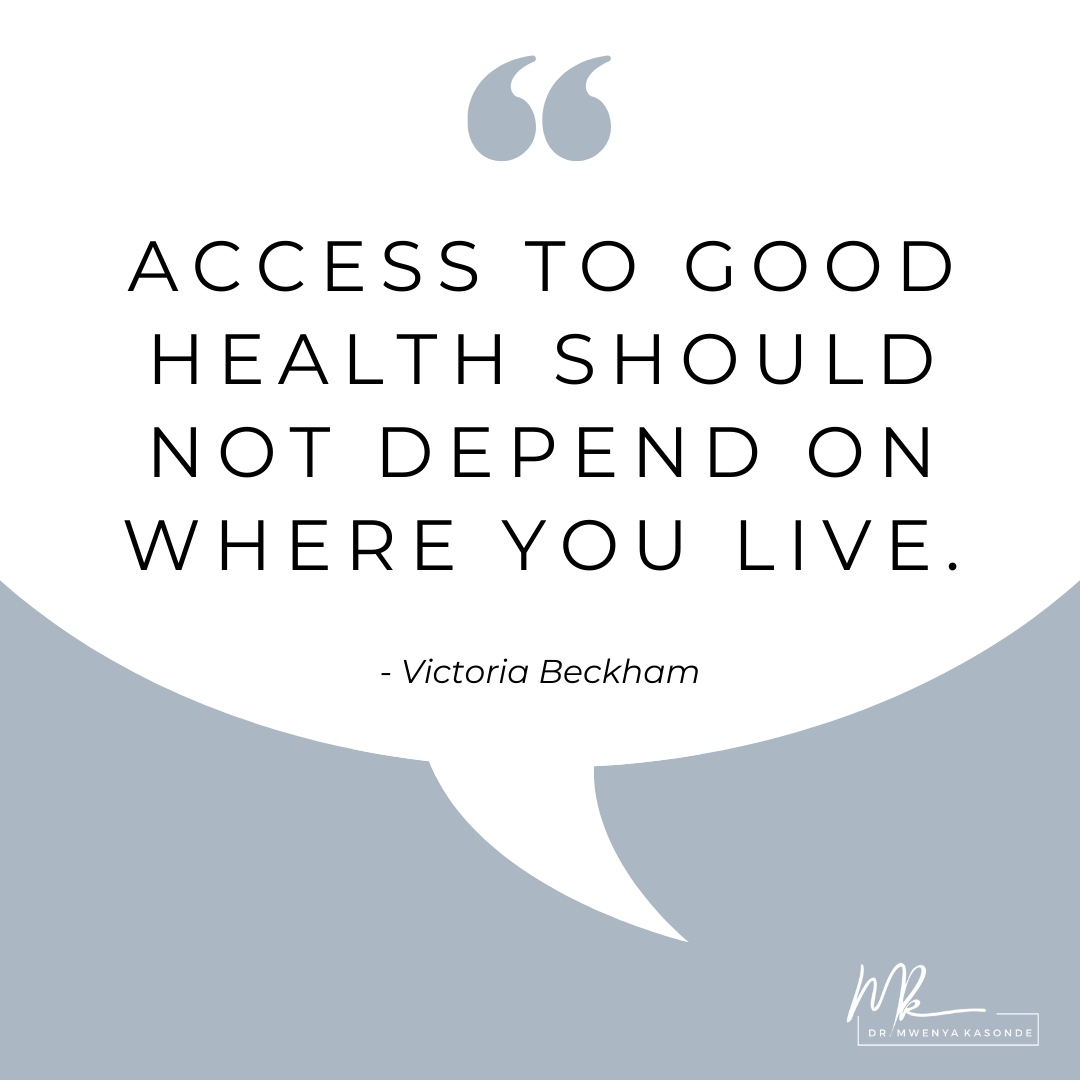 KasondeMwenya's tweet image. "Access to good health should not depend on where you live." - Victoria Beckham 

#mwenyakasonde #globalhealth #globalhealthawareness #globalhealthconsultation #health #business #advisor #genderequality #socialimpact #publichealth #healthcare