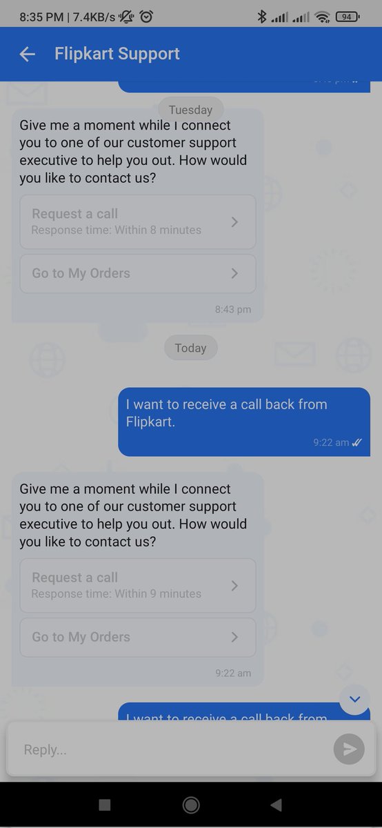 abhishek714's tweet photo. I think you guys don't care about the problem of the customer and this is happening not once but continuously.  thank u team @Flipkart @flipkartsupport https://t.co/fvib886KFP