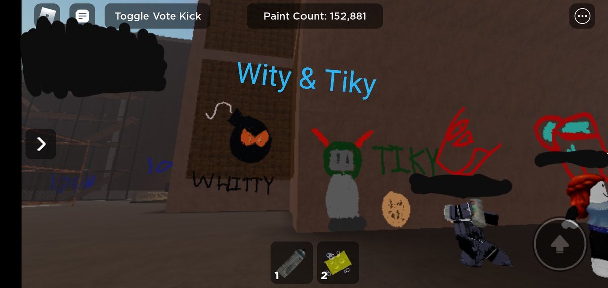 Desenhos que eu fiz num jogo de spray do roblox