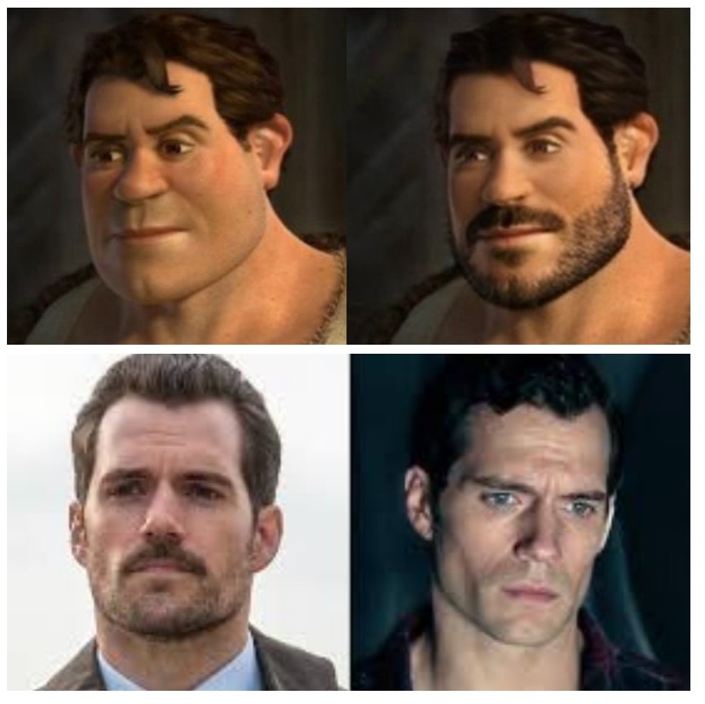 1201V141V's tweet photo. Perfect fit for a live action movie for #Shrek and #HenryCavill #HenryCavillSuperman https://t.co/OGHXIGSALY