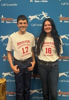 cypressparkffa's tweet photo. Nothing like a brother and sister (Brett and Ashton Woods) creating memories by participating in the HLSR Calf Scramble on the same night! While the results were not what they hoped for, sharing the experience will last a lifetime! #RiseUp #ITT https://t.co/LzPQpe2HBa