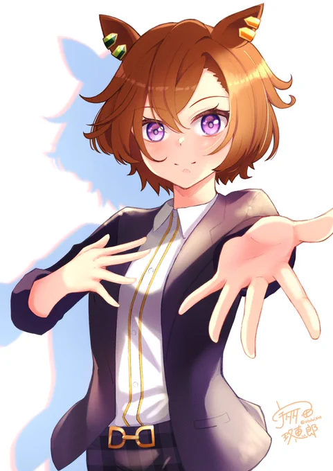 テ〜イ〜エ〜ムオペラオ〜(再掲)お誕生日おめでとう#テイエムオペラオー生誕祭2022#イラスト #ウマ娘 