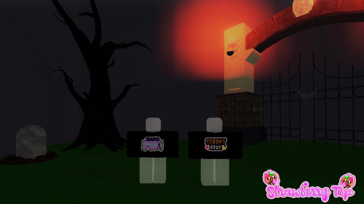 SStrawss's tweet photo. Me and @FalinksPlays has #SpookyHour merch!!!! But now I’m my roblox group!🖤🧡 https://t.co/HjvgyqAaOn