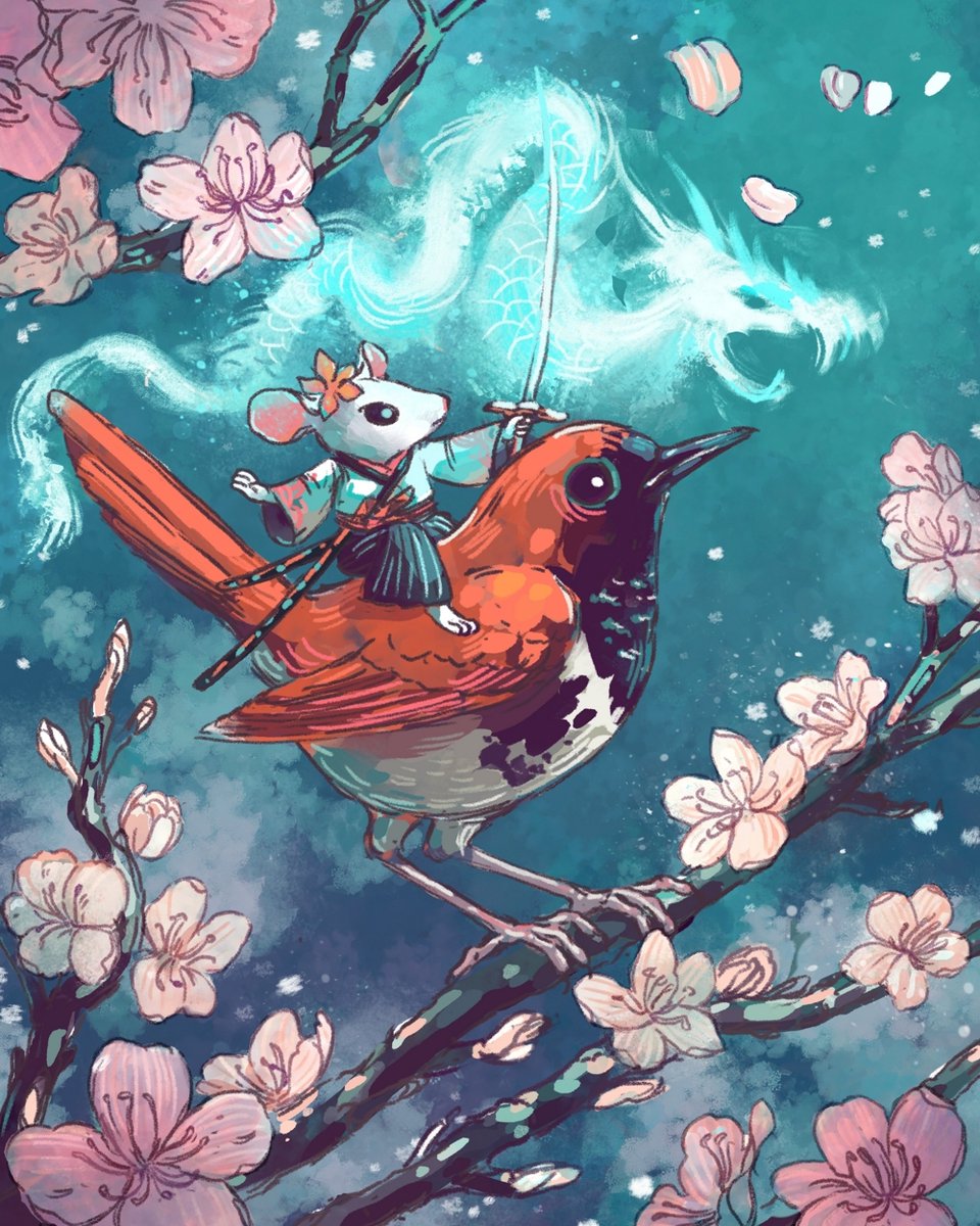 jramseyi's tweet photo. 🐁🌸🐦 https://t.co/IvshlipQzl