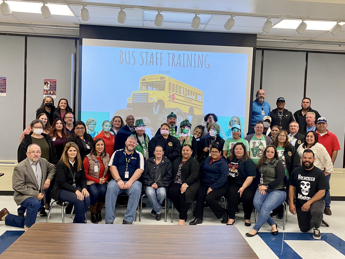 TracyWernli's tweet photo. @NISDHolmgreen Thank you @NISDHolmgreen for providing  training for our incredible bus drivers! Working together to support our students! @tesi_garza https://t.co/Ot0LPOC6uW