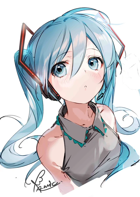 ミクの日に描いてたかもしれないワンドロ(10分オーバー) 
