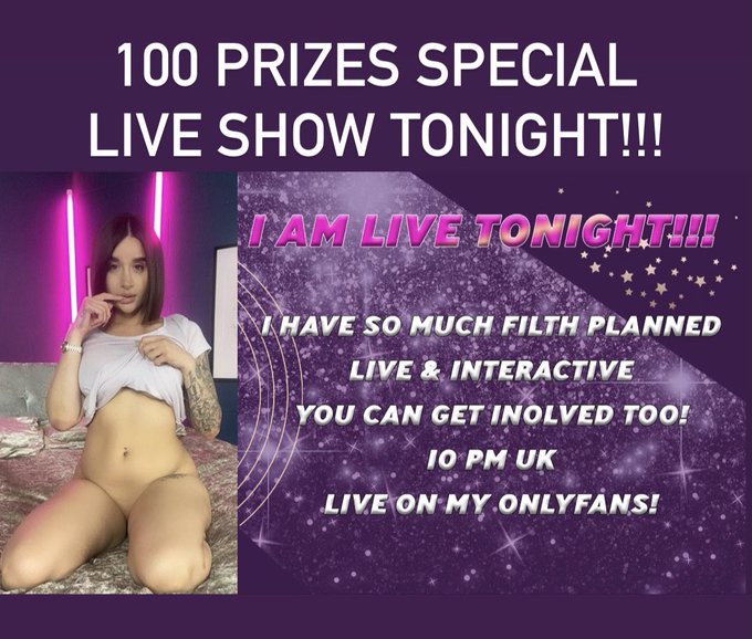 **SPECIAL 100 PRIZES LIVE SHOW TONIGHT**  Join Me From 10pm For A Naughty Live Show &amp; 100 Prizes To Be