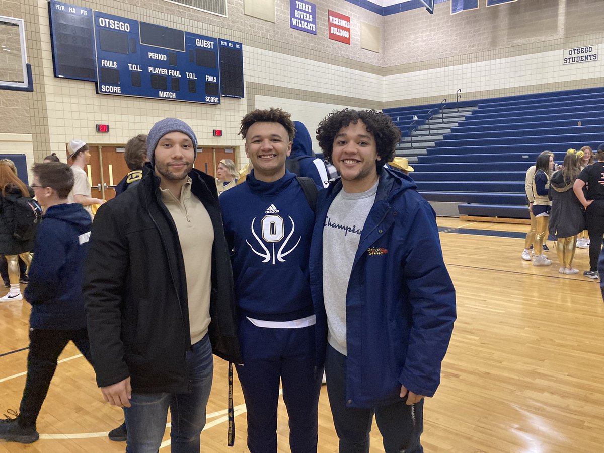 A storied era of Otsego basketball ended last night. The program has been blessed with stellar guard play from the Atwater brothers for eleven years. AJ, Addison, and Ashton scored a combined 2464 points, won 9 conference titles, and went 185-57. OHS basketball won’t be the same