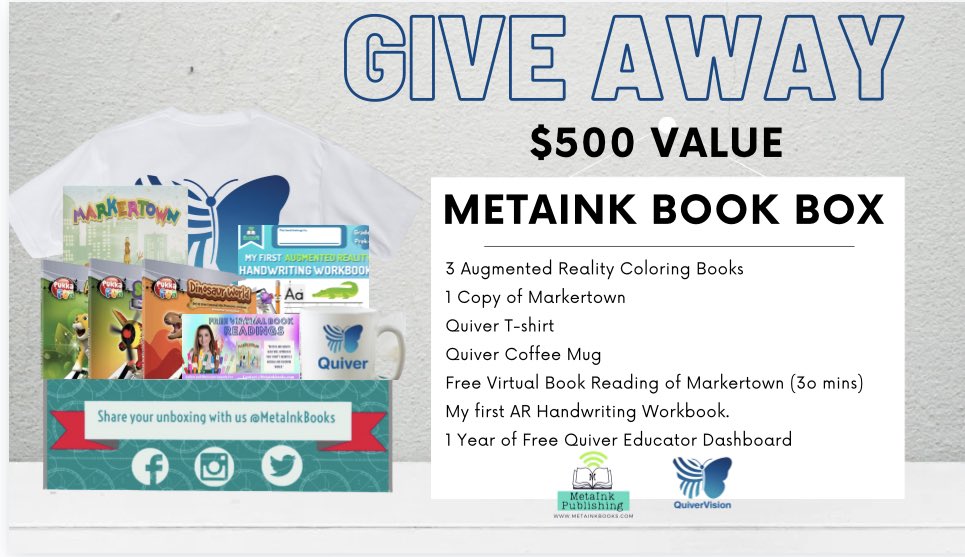 Excited for <a href="/quivervision/">QuiverVision</a> and <a href="/MetaInkBooks/">MetaInk Publishing</a> to partner with #TeacherGoalsConference and provide and awesome giveaway!

Make sure you are Engaging to Win and getting points to get you on the leaderboard! 

#teachergoals #gamification #arvrinedu #quivervision <a href="/teachergoals/">TeacherGoals</a>