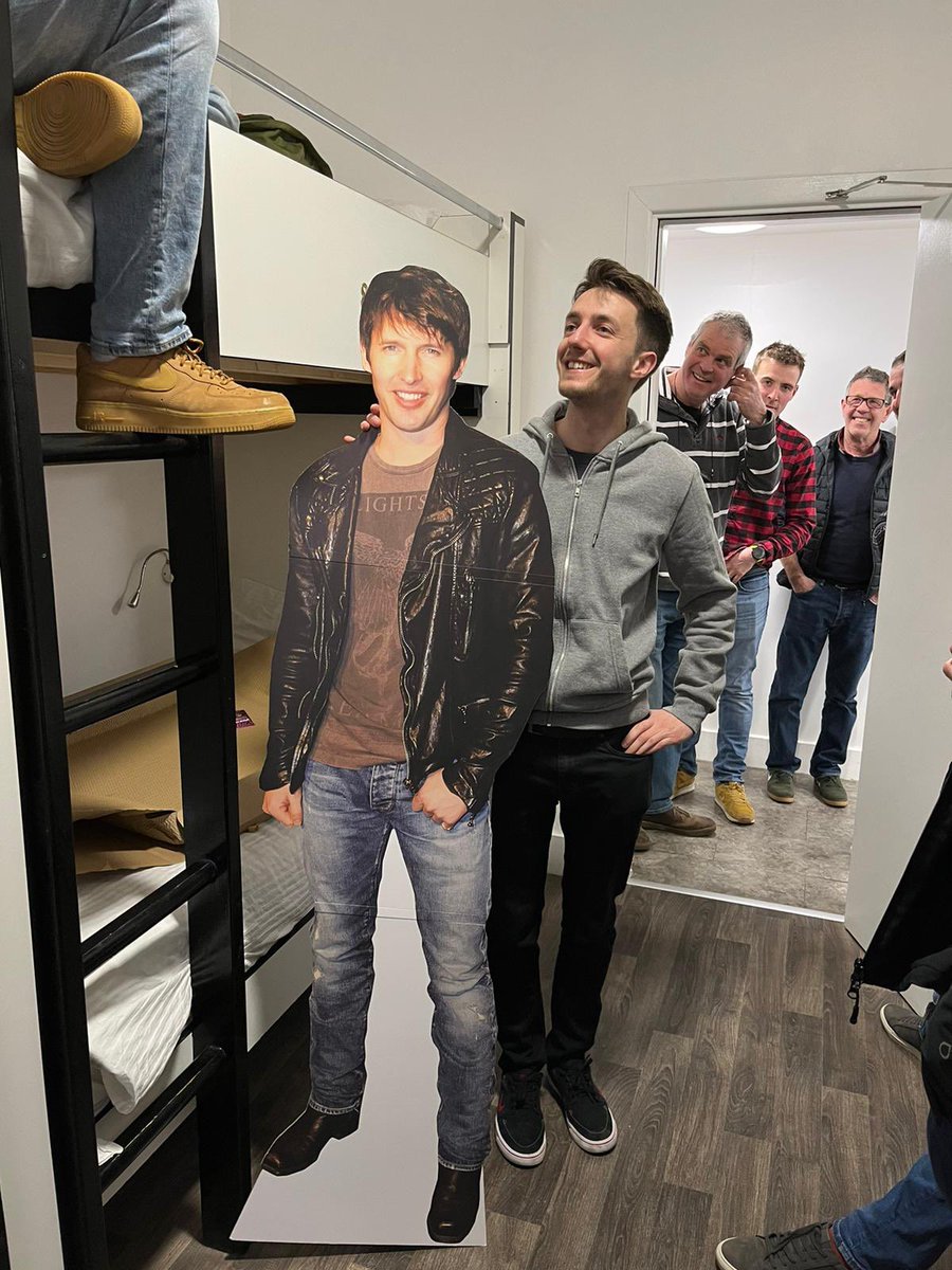 tomyards's tweet photo. @JamesBlunt taking you’re beautiful to a new level on @JoeStowell9’s stag do #jamesbluntontour https://t.co/FaEKirKszf