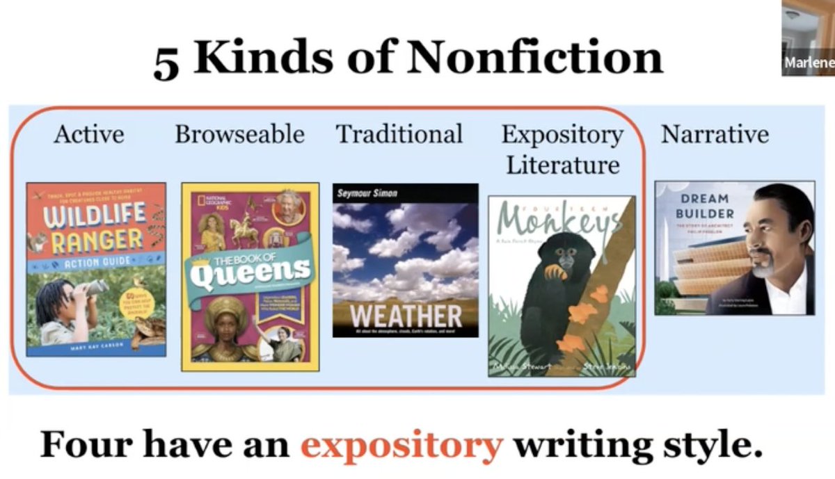 "Enriching Reading and Writing Instruction with Five Kinds of Nonfiction," <a href="/mstewartscience/">Melissa Stewart</a> <a href="/MarleneMpc/">Marlene Correia</a>