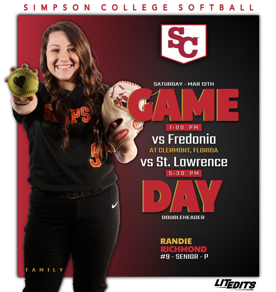 SCStormSoftball's tweet photo. Our first day at The Spring Games!

🆚 Fredonia
🕐 1 p.m. CST
📊 https://t.co/zeMP6vXdUG

🆚 St. Lawrence
🕠 5:30 p.m. CST
📊 https://t.co/GV0ML5AjVA

📍 Clermont, Fla.
🔊 https://t.co/LNqRZZ1MtO
🖥 https://t.co/7vrreBERE1 ($)

#ONESimpson | #rollriversSB https://t.co/jwF3gtt6Dn