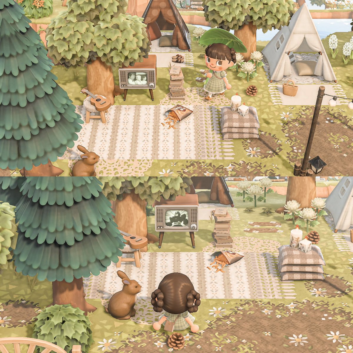 ac_coralcove's tweet photo. watching some telly with mr. bunny 📺 

#acnh #AnimalCrossingNewHorizons https://t.co/W8dDP4AWZz