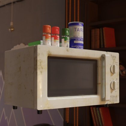 taira__kakeru's tweet photo. 電子レンジwip🔥⚡️🍱
#blender #3dcg #b3d https://t.co/NMdV7IBWJi