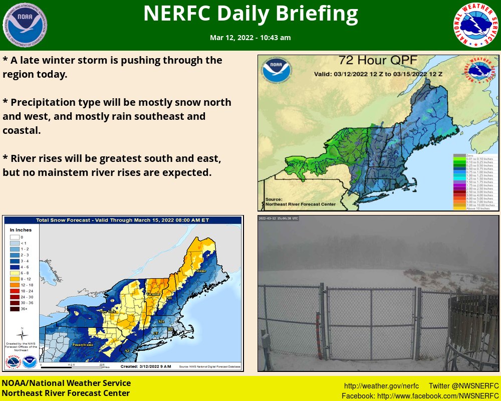NWS Northeast RFC on Twitter "A storm pushing through the region today