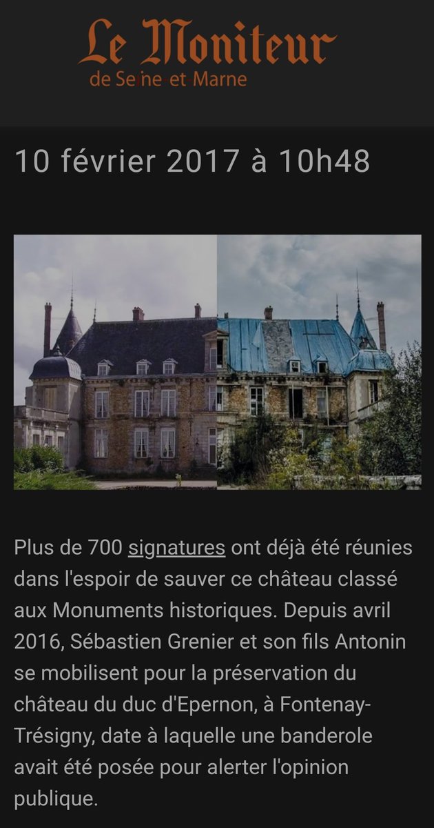 CEpernon's tweet photo. Je vous laisse lire et constater un article du "@LeMoniteur77" datant de 2017 et un article qui date de 2022. Car il ne faut pas oublier ce qu'il s'est passé avant (vous n'étiez pas là) et vouloir s'approprier les lorriers comme ça ... nous étions déjà là en 2017 ! https://t.co/Q79w2QYuG8