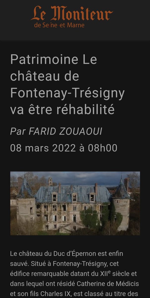 CEpernon's tweet photo. Je vous laisse lire et constater un article du "@LeMoniteur77" datant de 2017 et un article qui date de 2022. Car il ne faut pas oublier ce qu'il s'est passé avant (vous n'étiez pas là) et vouloir s'approprier les lorriers comme ça ... nous étions déjà là en 2017 ! https://t.co/Q79w2QYuG8