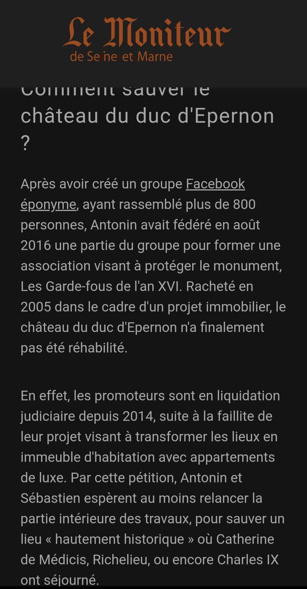 CEpernon's tweet photo. Je vous laisse lire et constater un article du "@LeMoniteur77" datant de 2017 et un article qui date de 2022. Car il ne faut pas oublier ce qu'il s'est passé avant (vous n'étiez pas là) et vouloir s'approprier les lorriers comme ça ... nous étions déjà là en 2017 ! https://t.co/Q79w2QYuG8
