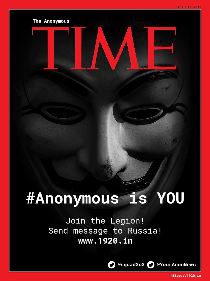 #Anonymous is YOU! The most powerful cyber warfare on the planet! ✌🇺🇦 #OpRussia <a href="/YourAnonNews/">Anonymous</a> <a href="/AnonymousUK2022/">Anonymous🇬🇧👀</a> <a href="/YourAnonOne/">Anonymous</a> <a href="/YourAnonTV/">Anonymous TV 🇺🇦</a> <a href="/LiteMods/">Anonymous</a> <a href="/AnonOpsSE/">Anonymous Operations</a> <a href="/LatestAnonPress/">Anonymous</a> <a href="/OpsAn0n/">INFORMATION | WORLD HUMANITY |📡</a> <a href="/YourPolandAnon/">999</a> <a href="/Doemela_X/">CybErGueRRillerO 🇺🇦</a> <a href="/YourAnonRiots/">Anonymous🐾🐈‍⬛</a> <a href="/AnonymousPress/">Anonymous Press </a> <a href="/LorianSynaro/">Lorian Synaro</a> <a href="/bopanc/">Bojan Pancevski</a> <a href="/joetidy/">Joe Tidy BBC News</a> <a href="/tvn24/">tvn24</a>