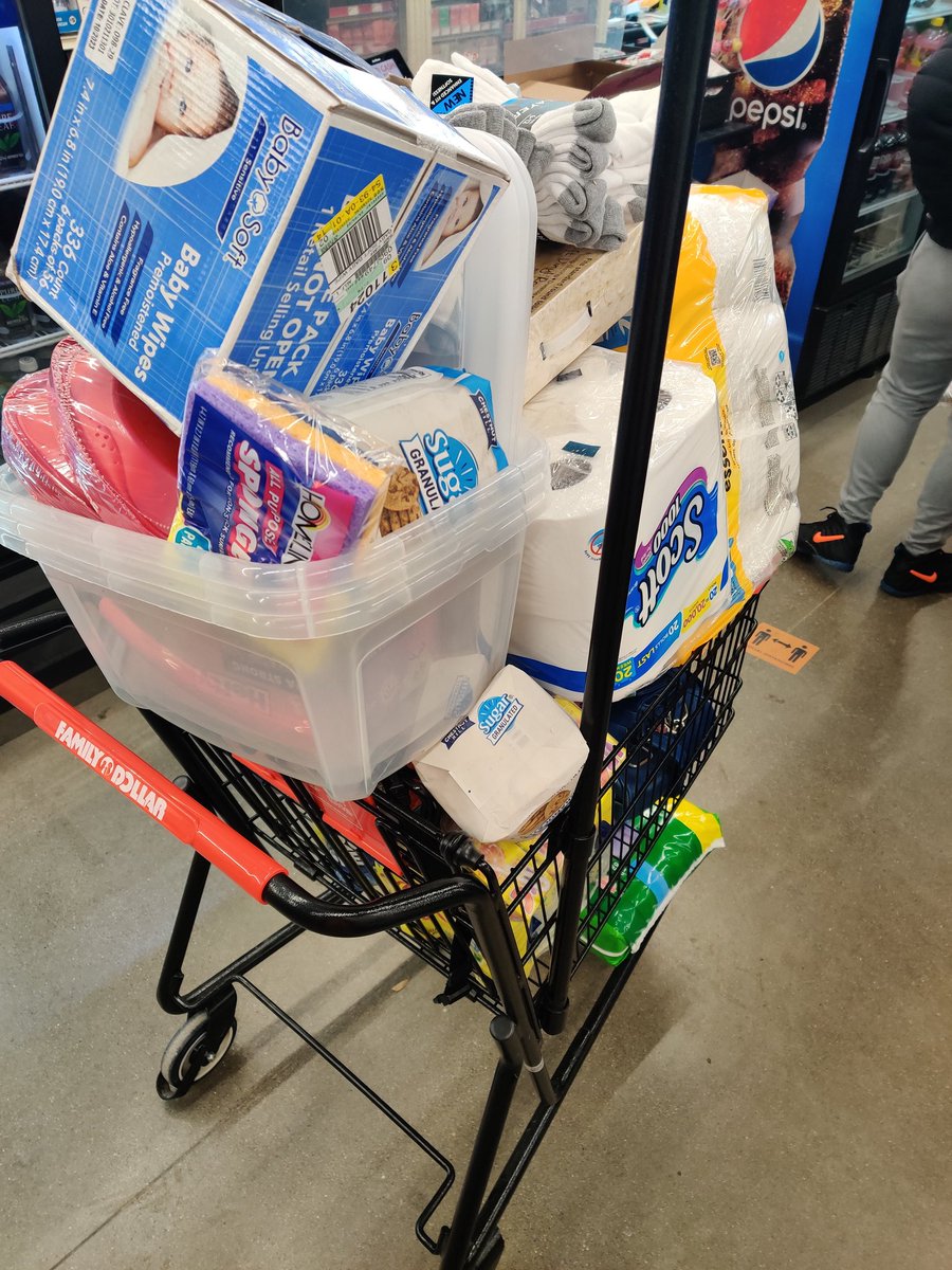 20 guests last night, today I'm stocking up on supplies and meeting requests. We could use winter clothes of all adult sizes but had a special request for warm size 14 women's pants, if anyone has some to donate.