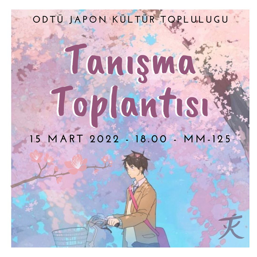 METUJakuto's tweet photo. Merhaba hocamlar! Bu dönemki tanışma toplantımız 15 Mart Salı günü saat 18:00'da MM125'te yapacağız. Tüm ilgilileri bekleriz! https://t.co/7WuUuoycjN