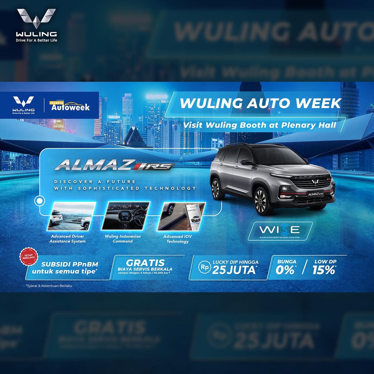 WulingMotorsID's tweet photo. Yuk, jangan lupa kunjungi Booth Wuling Jakarta Autoweek 2022 di booth PL2, Plenary Hall, JCC, dari 12 - 20 Maret 2022!
Info lengkap klik https://t.co/bf0wTJoAhb
#WulingMotors #DriveForABetterLife #WulingAutoWeek #WulingJAW2022 #JakartaAutoWeek #JAW https://t.co/EUHQ5BBZc3