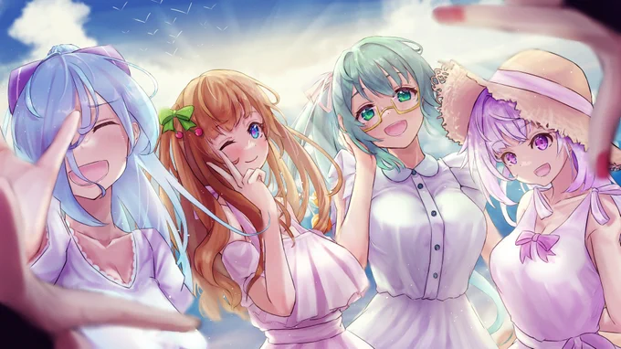 海辺。

#とりとらーと
#すずあーと
#ちぇり絵
#イオリの森美術館
#ピノの自由帳 