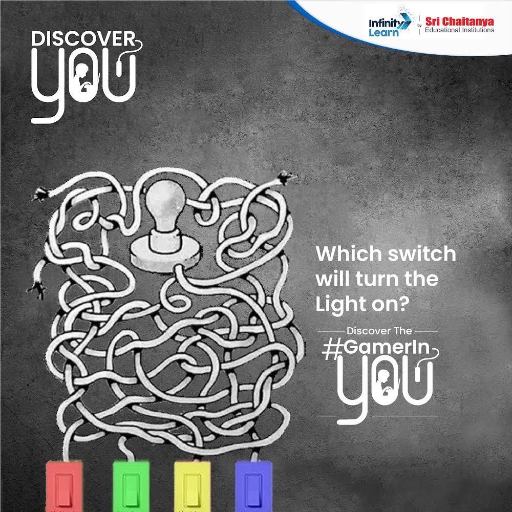 InfinityLearn_'s tweet photo. It’s time to light the bulb in your brain.

Discover the #GamerInYou with this tangled mess of wires and find the correct switch to turn on the bulb.
Comment the correct answer below .

Follow our page to solve more of such puzzles.

 #InfinityLearn #DiscoverYou #edtech https://t.co/MaEPgtyCpS