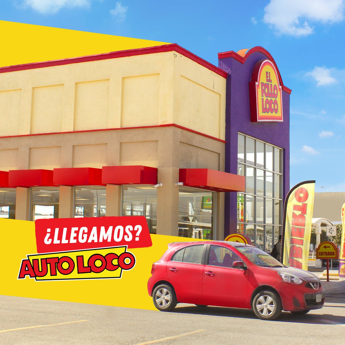 ElPolloLocoMx's tweet photo. ¿Se te hizo tarde para preparar la comida? 😱
No te preocupes, llega al #AutoLoco🚗 y disfruta del mejor pollo asado en menos de 5 minutos ⚡⚡#TodoEsMejorConPolloLoco https://t.co/ew8PC1SY5M