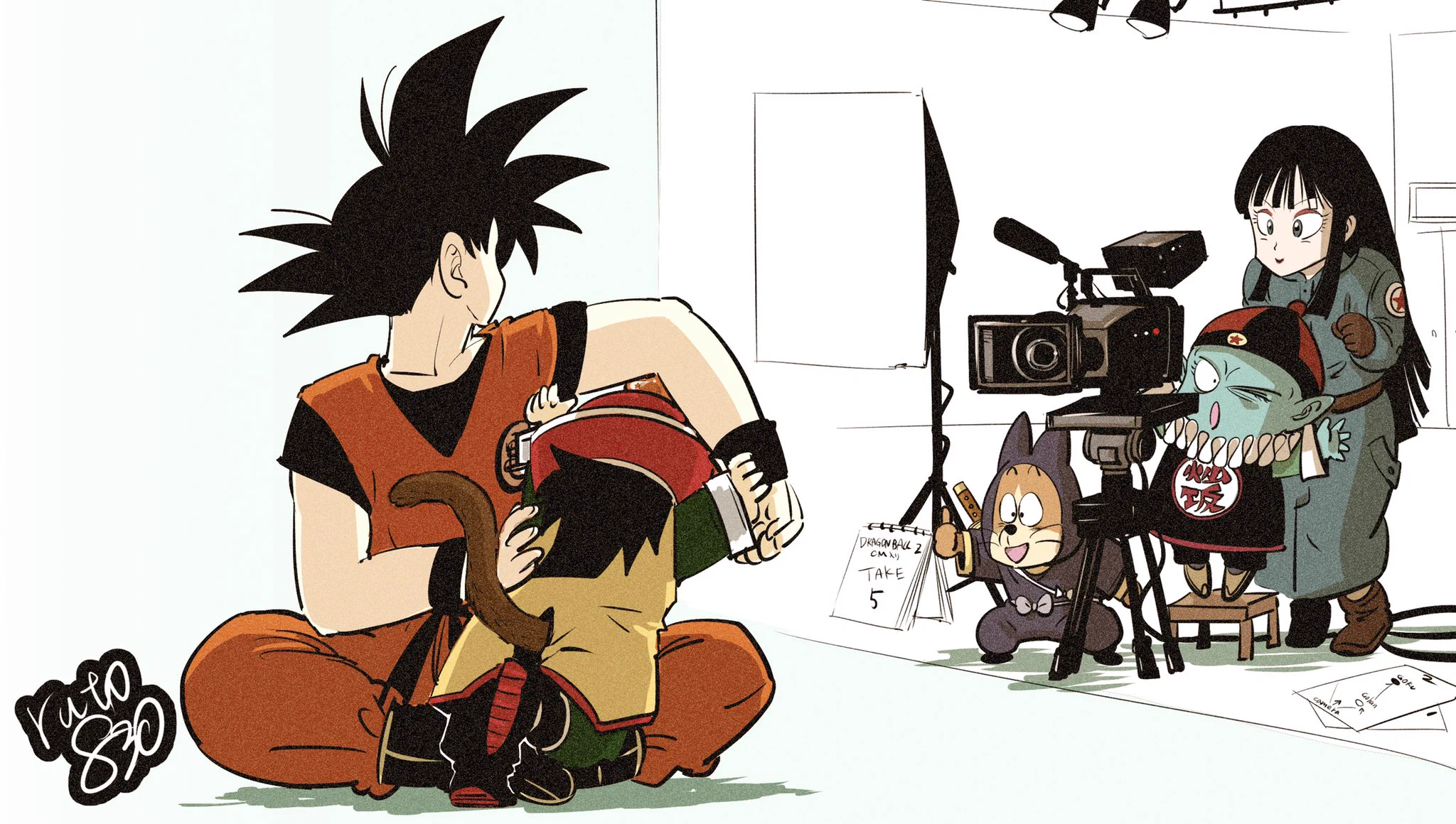 裏側はこうなっている？「ドラゴンボール」の撮影現場！