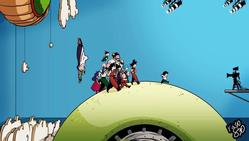 裏側はこうなっている？「ドラゴンボール」の撮影現場！