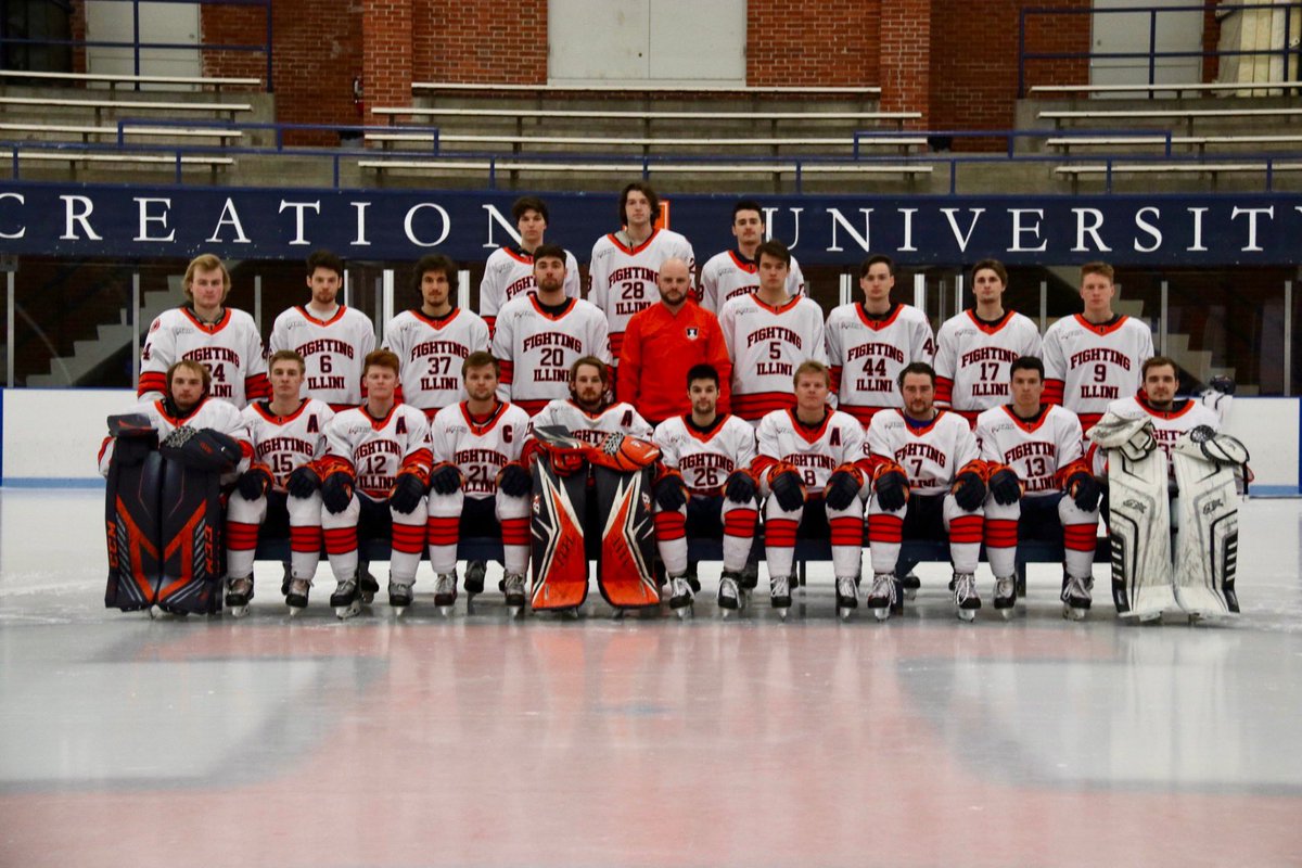 It’s a National Tournament Gameday!

🆚 <a href="/LibertyHockey/">Liberty Hockey</a> 
📍<a href="/STLCIC/">Centene Community Ice Center</a> 
⏰ 10:15 CST
📺 HockeyTV 

Your #Illini take on the #5 ranked Flames for the right to move on and play <a href="/UNLVRebelHockey/">UNLV Rebel Hockey</a> in the quarterfinals. 

Warmups in 5! Puck drop in ~30 mins! 🔶🔷