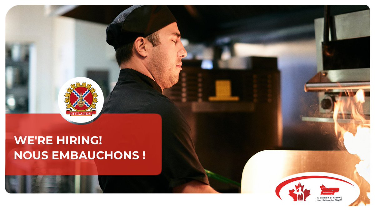 PSP CFSG (O-G) (@pspottawa) on Twitter photo 📣 ⛳ Job Alert!! Hylands Golf Club is hiring for PT and FT #Cooks. Learn more about this opportunity here 👉 cafconnection.ca/NCR/Hylands-Go… / Alerte à l'emploi ! Le Club de golf Hylands recrute des #cuisiniers à temps plein et à temps partiel. 👉 connexionfac.ca/RCN/Club-de-Go…
<a href="/HylandsGolf/">Hylands Golf Club</a> 📣 ⛳ Job Alert!! Hylands Golf Club is hiring for PT and FT #Cooks. Learn more about this opportunity here 👉 cafconnection.ca/NCR/Hylands-Go… / Alerte à l'emploi ! Le Club de golf Hylands recrute des #cuisiniers à temps plein et à temps partiel. 👉 connexionfac.ca/RCN/Club-de-Go…
<a href="/HylandsGolf/">Hylands Golf Club</a>