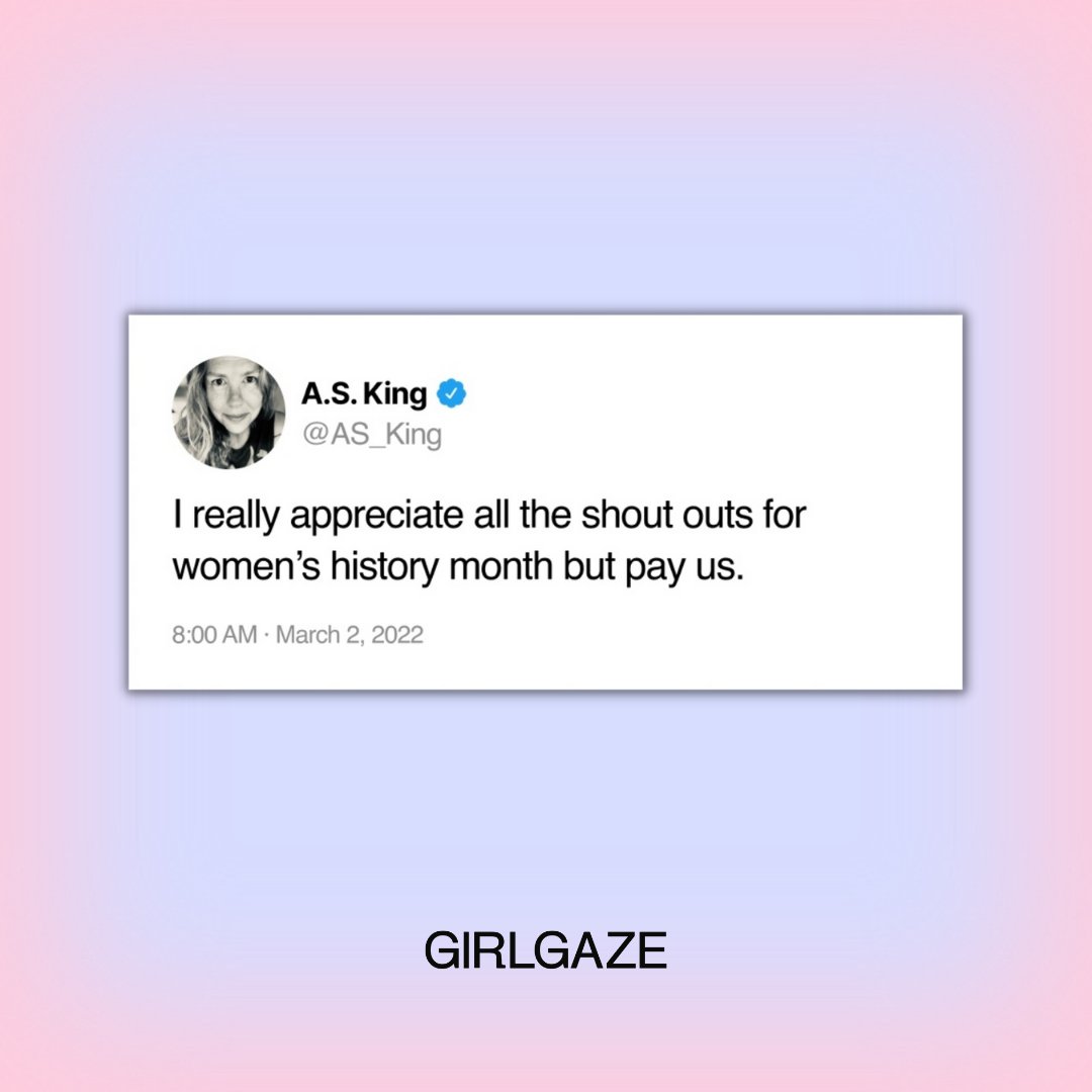 Actions speak louder than words, ya'll!

Hire women and non-binary creatives on the Girlgaze Network all day everyday. Visit bit.ly/3i7AFmt to learn more 🤑 

#hirewomen #payus #paygap #breakthebias #womenshistorymonth