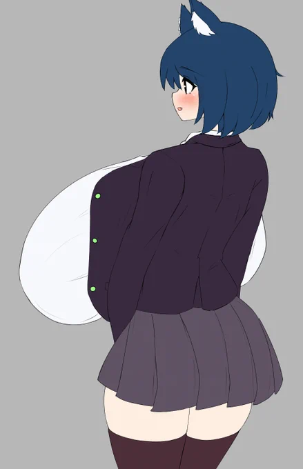 乳がでかくてブレザーのボタンを留められない問題その2 