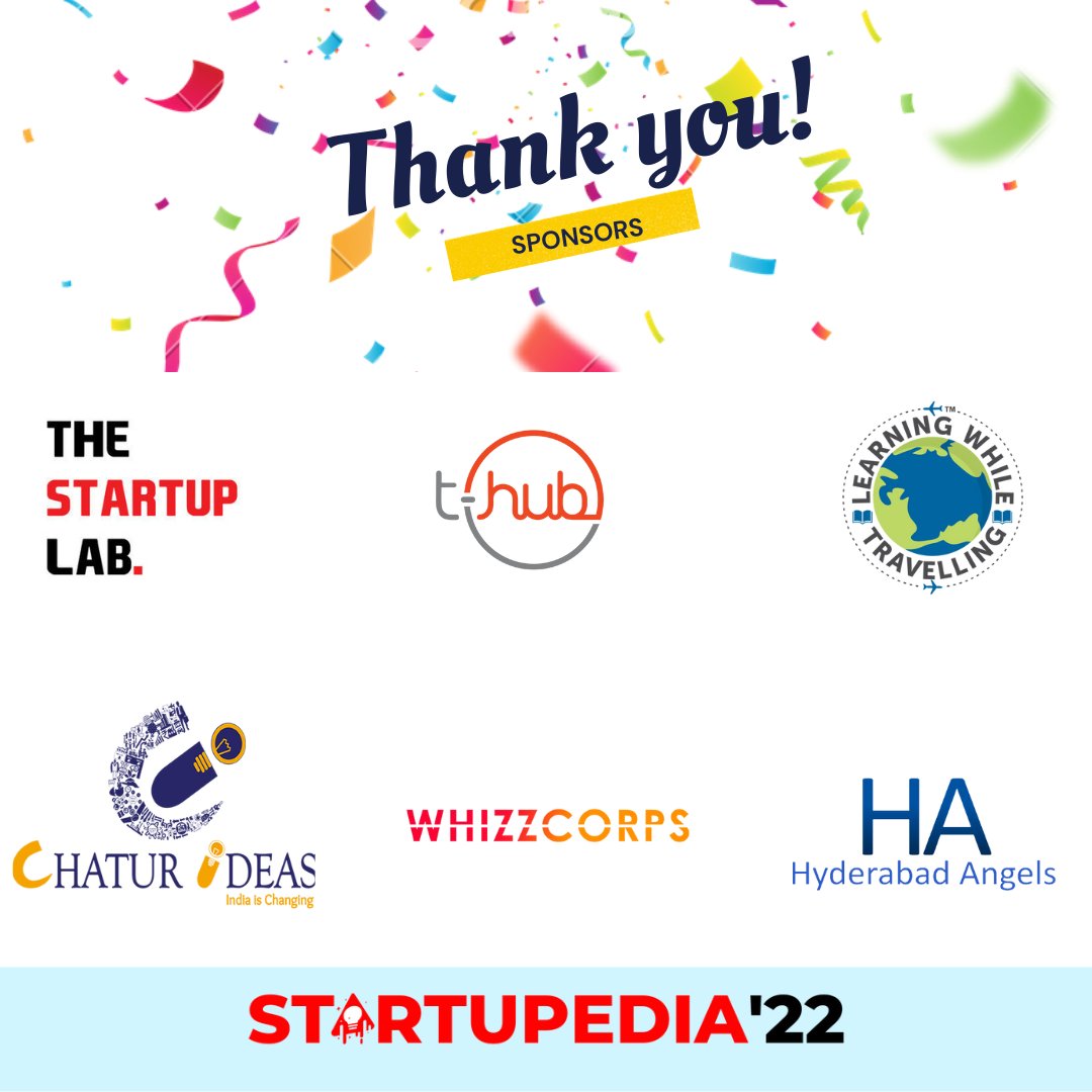 IPEStartupedia's tweet photo. Startupedia is extremely thankful to our sponsors who had been constantly supporting us throughout the event. 
The perks and rewards given to our registered participants this year is huge and are extremely valuable to them. https://t.co/zOHz7QEfhc